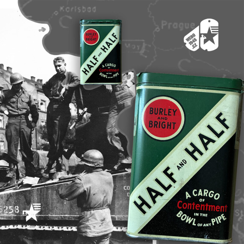 Originální tabáková krabička HALF AND HALF